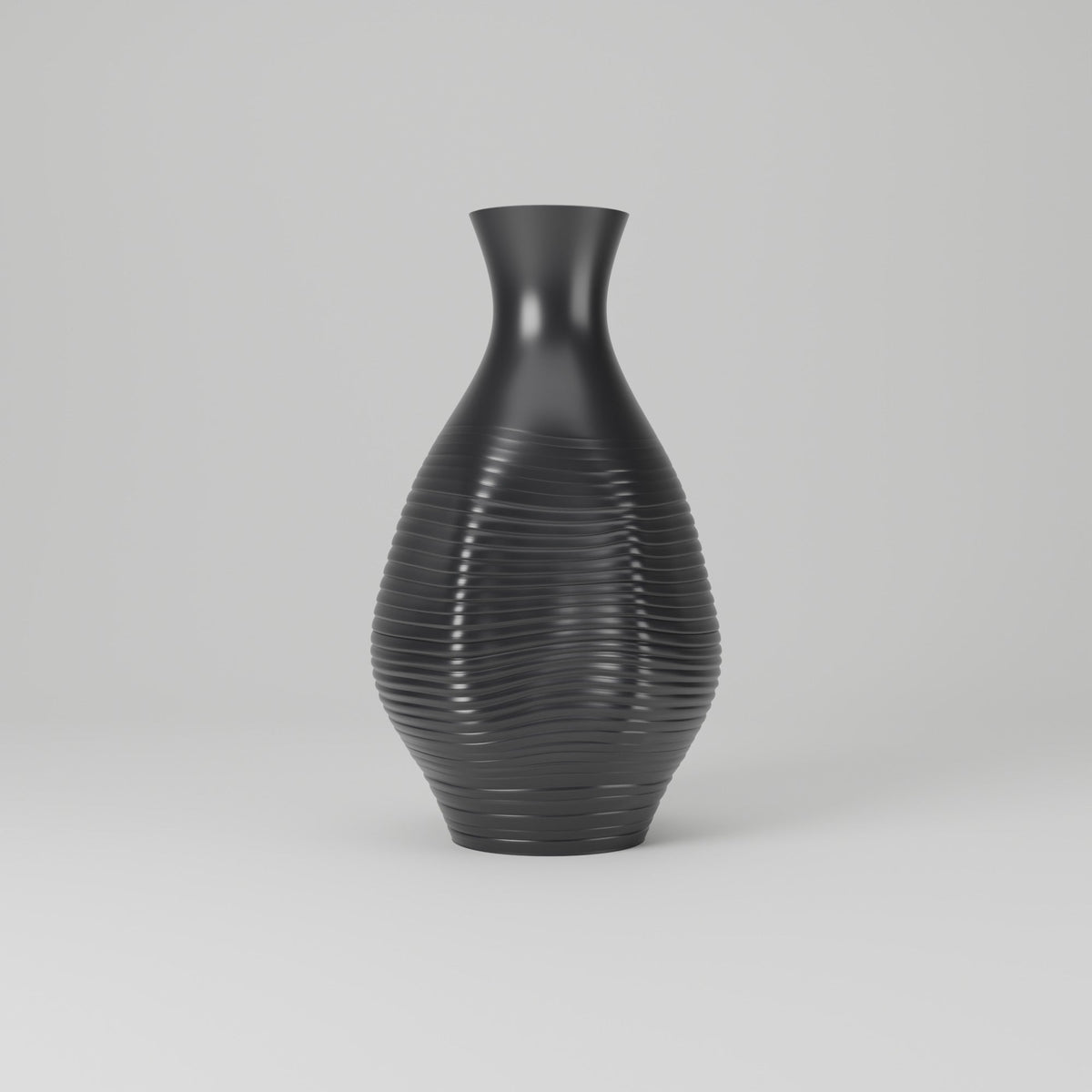Albano Rippled Bottle Vase – Modern Sculptural Vase - Northern Foundry