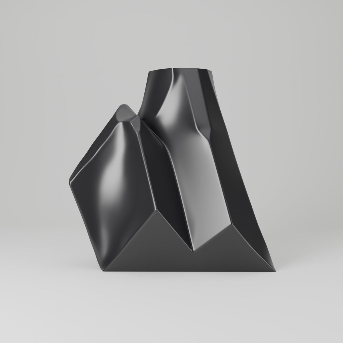 Alpine Peaks Geometric Mountain Vase – Modern Sculptural Vase - Northern Foundry