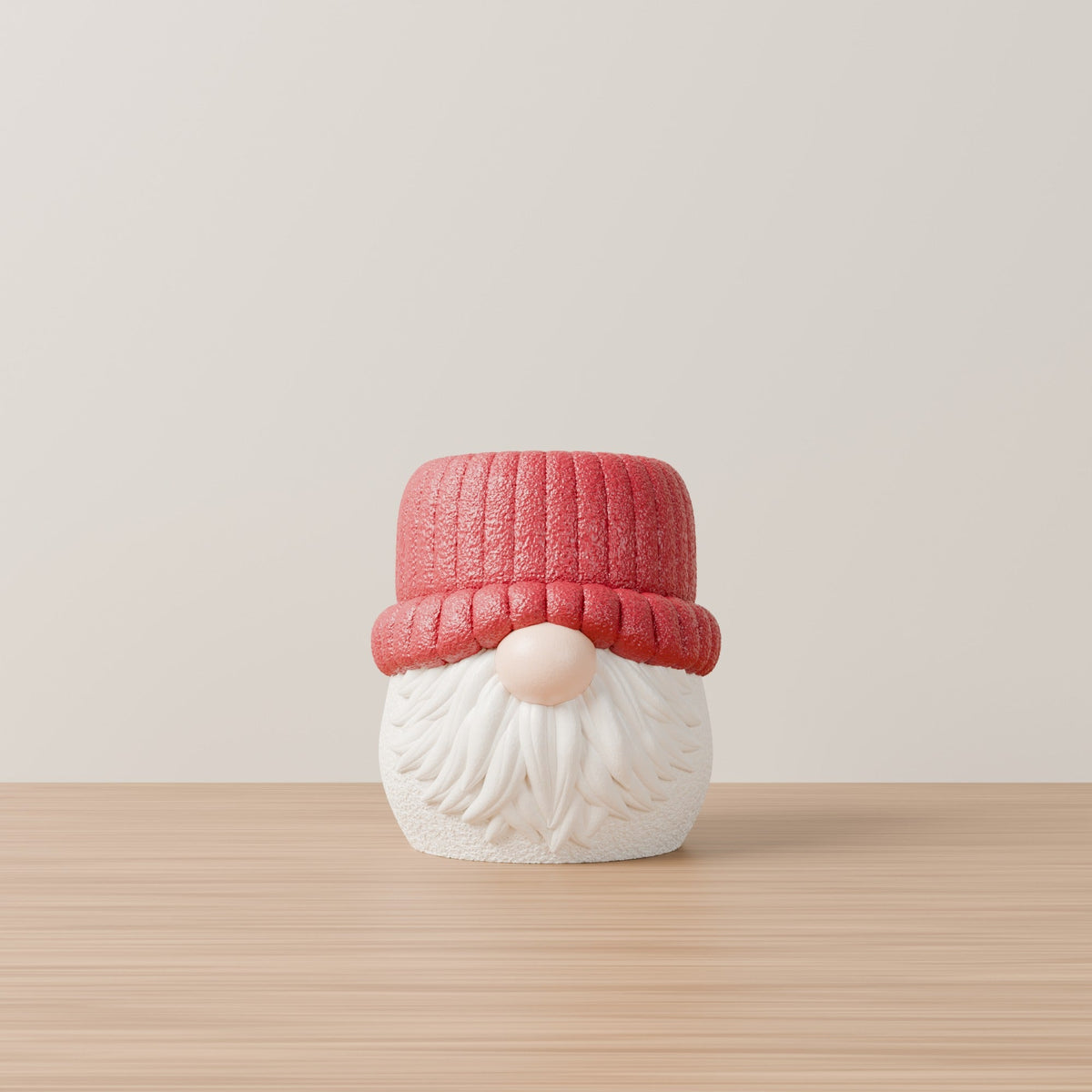 Christmas Gnome Vase – Knit-Hat Holiday Planter & Flower Vase - Northern Foundry