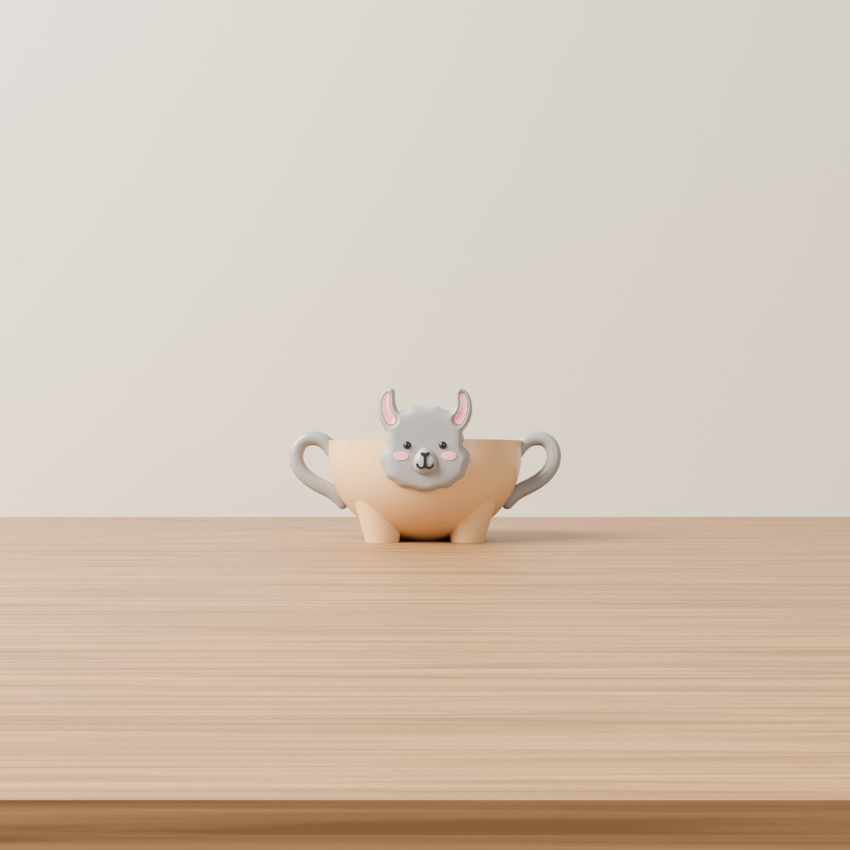 Cute Llama Bowl with Handles – Kawaii Trinket & Catchall Dish - Northern Foundry