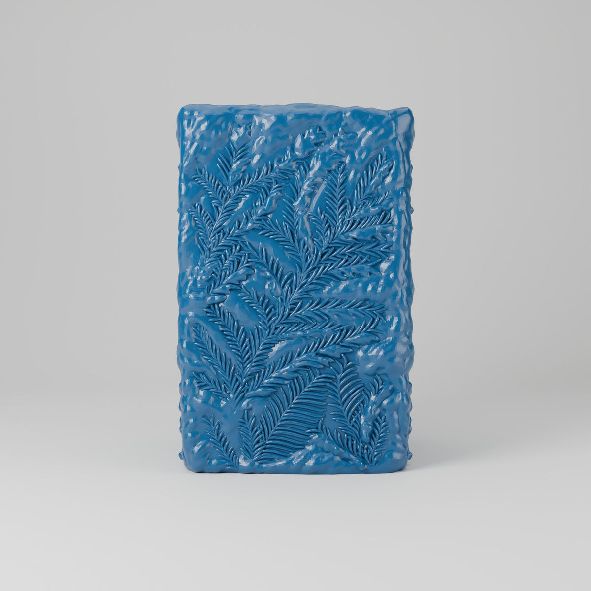 Frost Vase – Square Winter Vase with Frosted Fern Pattern - Northern Foundry