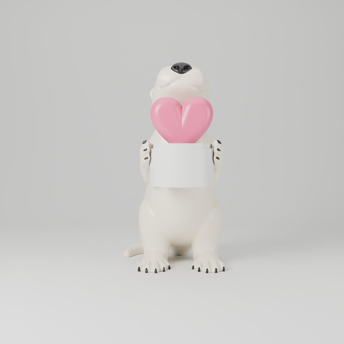 Otter with Heart Tealight Holder – Cute Otter Love Gift & LED Candle Holder - Northern Foundry