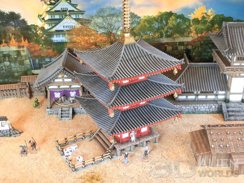 Samurai Dice Tower Pagoda - dice tray