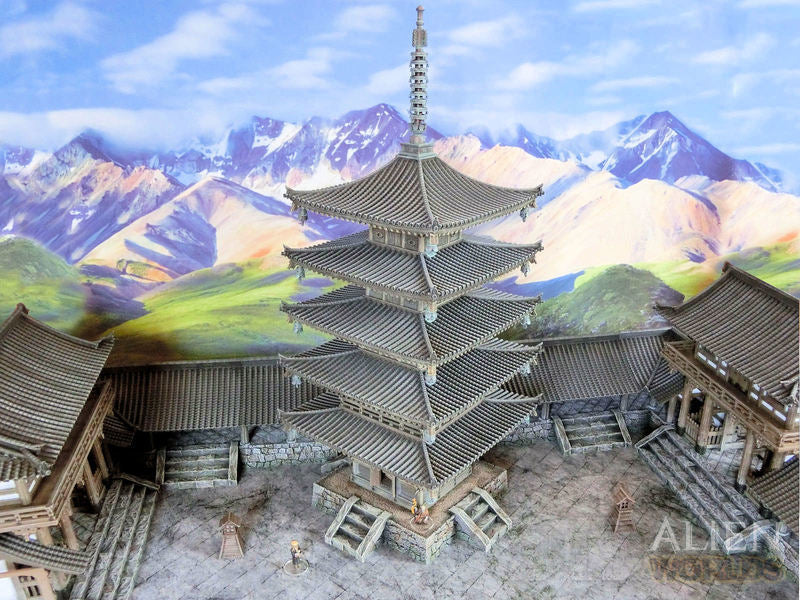 Samurai Temple Pagoda - detail