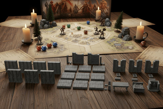 28mm Medieval Cottage Interior – Dragonshire RPG Terrain - Northern Foundry