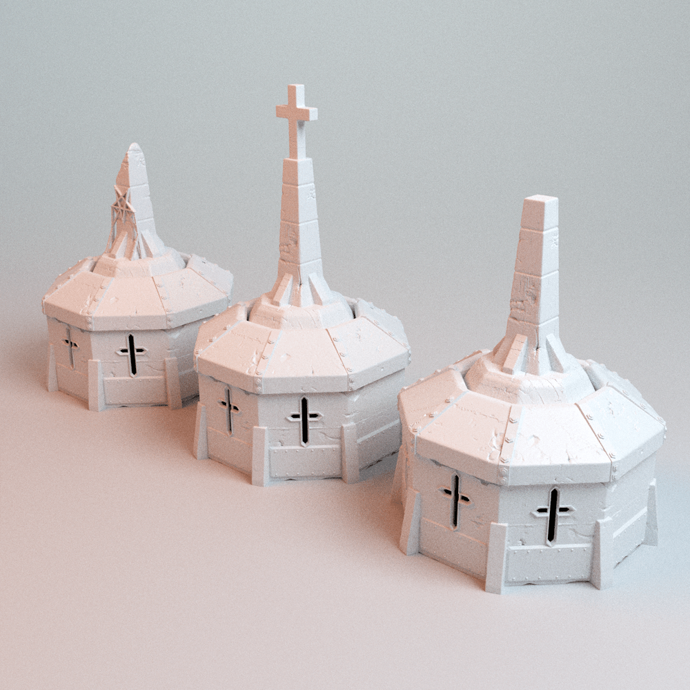 28mm Trench Wars Fortress Line Terrain: Bunker, Pillbox & Trenchsides