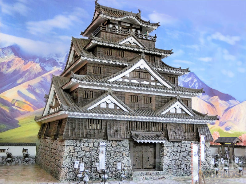 Samurai Castle painted - side profile