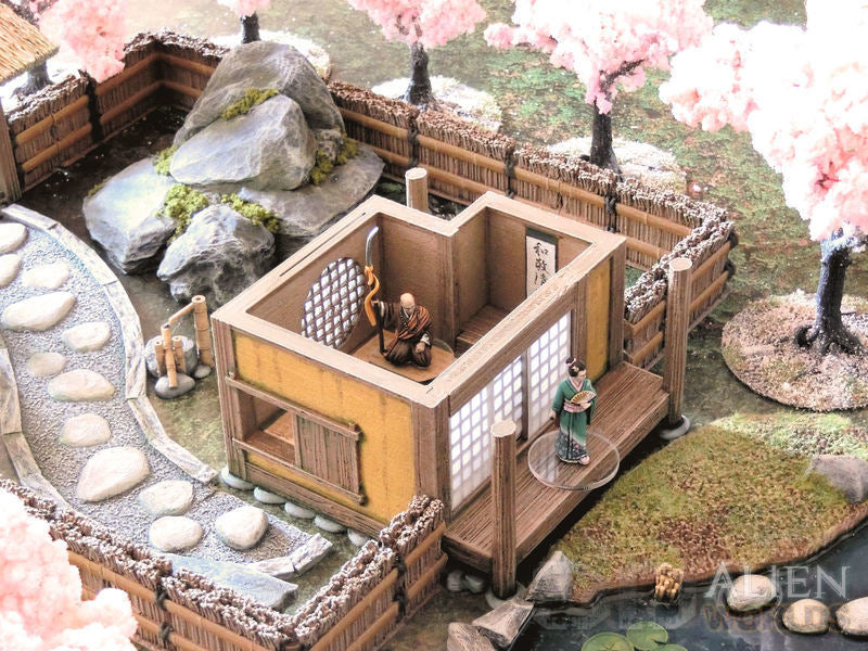 Samurai Teahouse Set painted