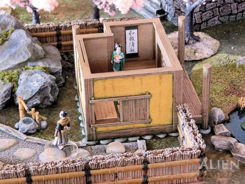 Samurai Teahouse Set painted