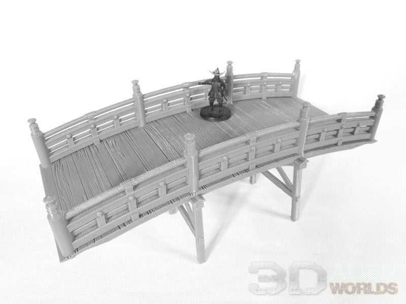 Samurai Bridges unpainted grey print