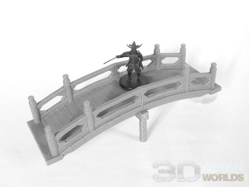 Samurai Bridges unpainted grey print
