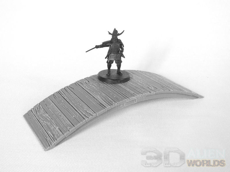 Samurai Bridges unpainted grey print