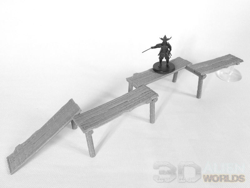 Samurai Bridges unpainted grey print