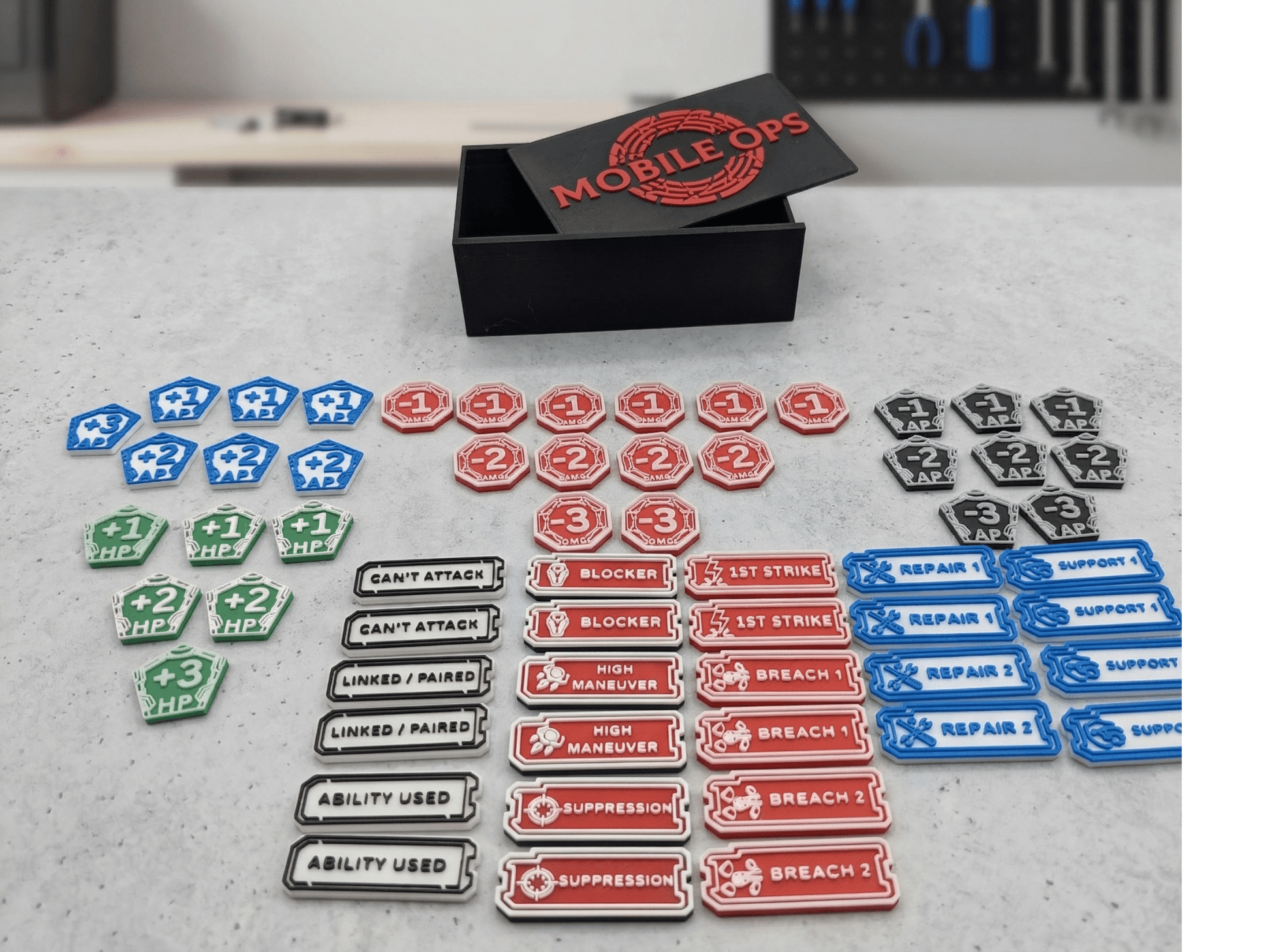 58-Piece Premium Token Set Compatible with Gundam TCG