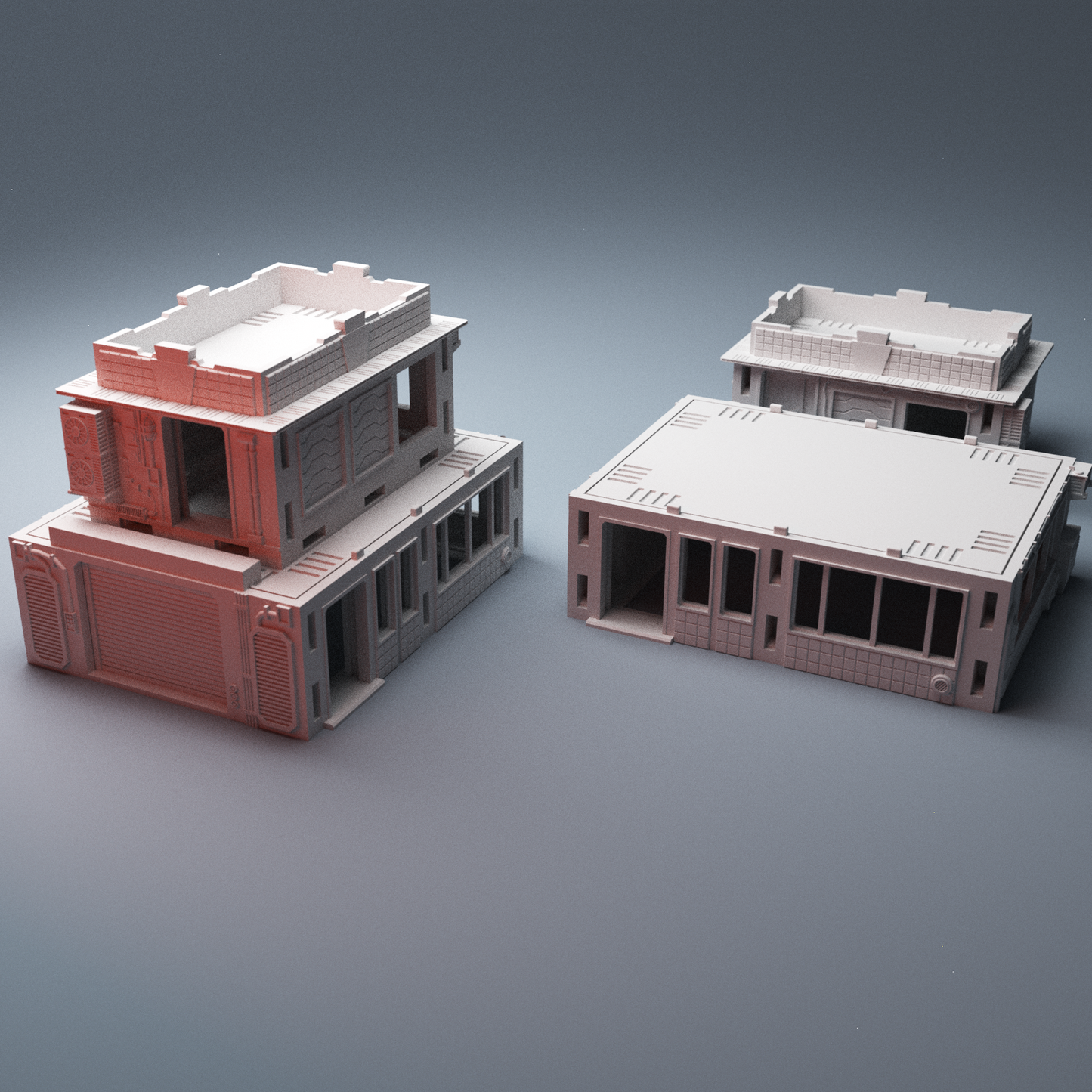 Cyberpunk Chatsubo building removable floors interior