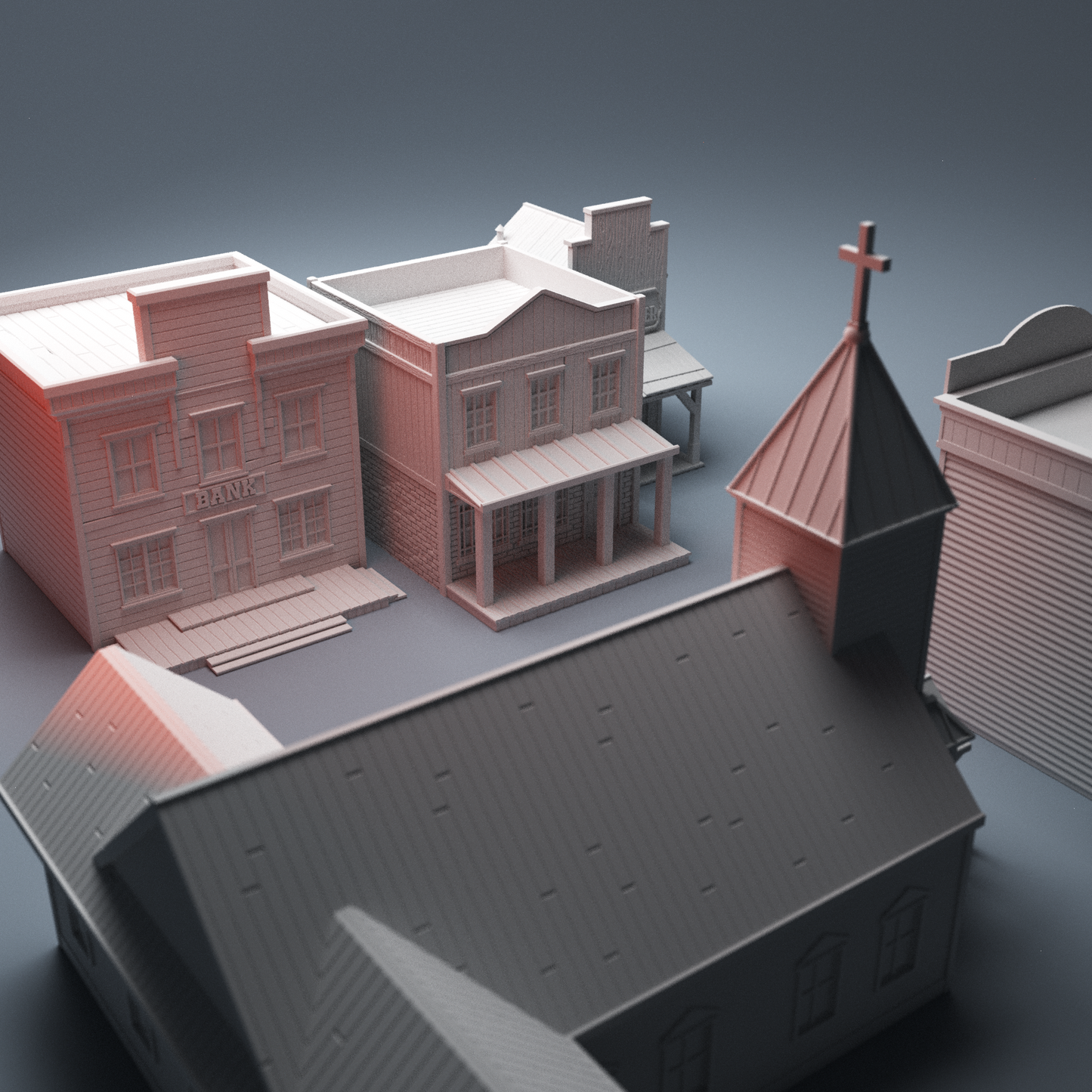 Old West saloon sheriff bank wargaming terrain