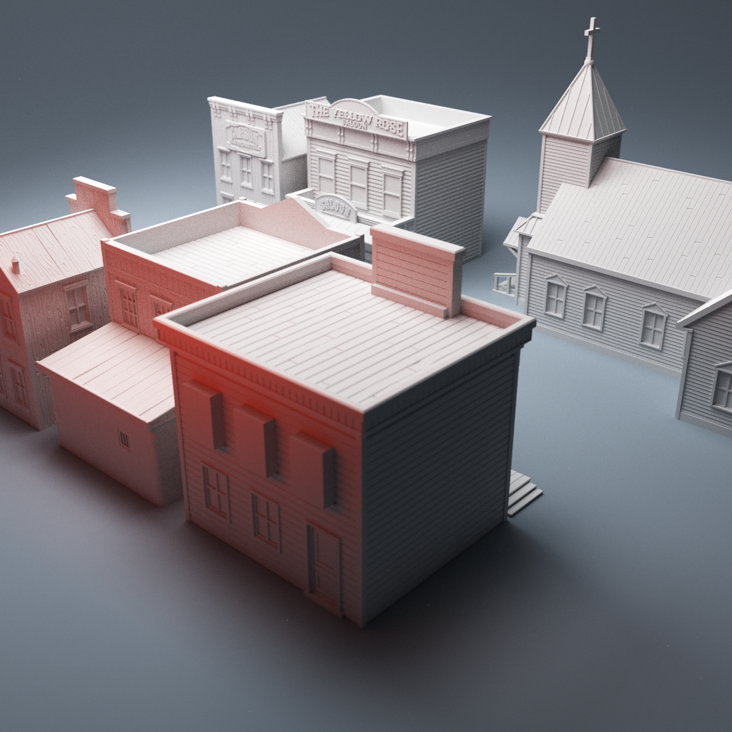 Old West buildings bundle Dead Man's Hand terrain