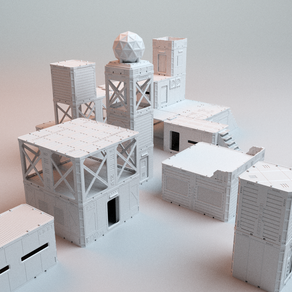 Frontline Eclipse modular cube sci-fi terrain 28mm