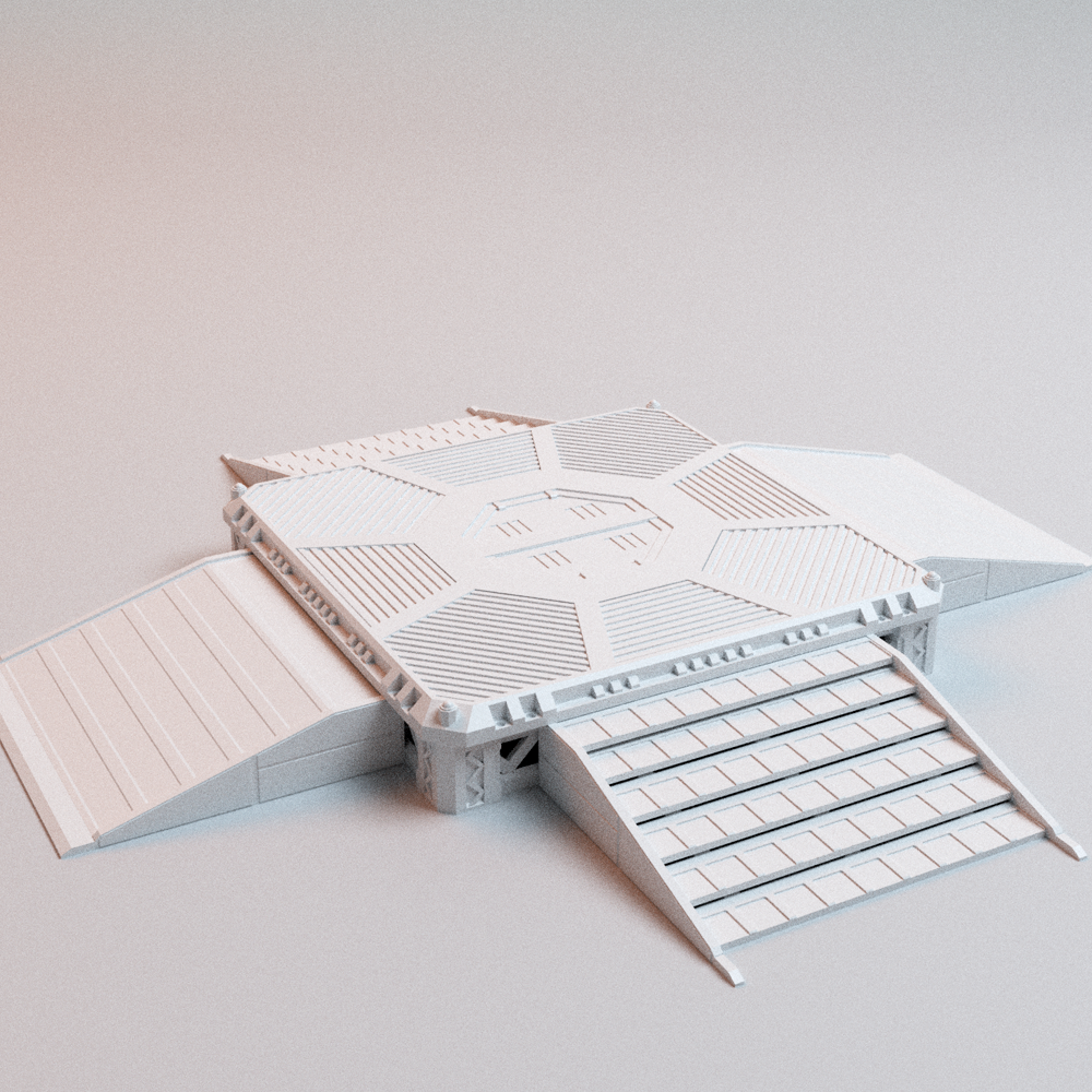 Hope's Reach landing pad with ramp and steps