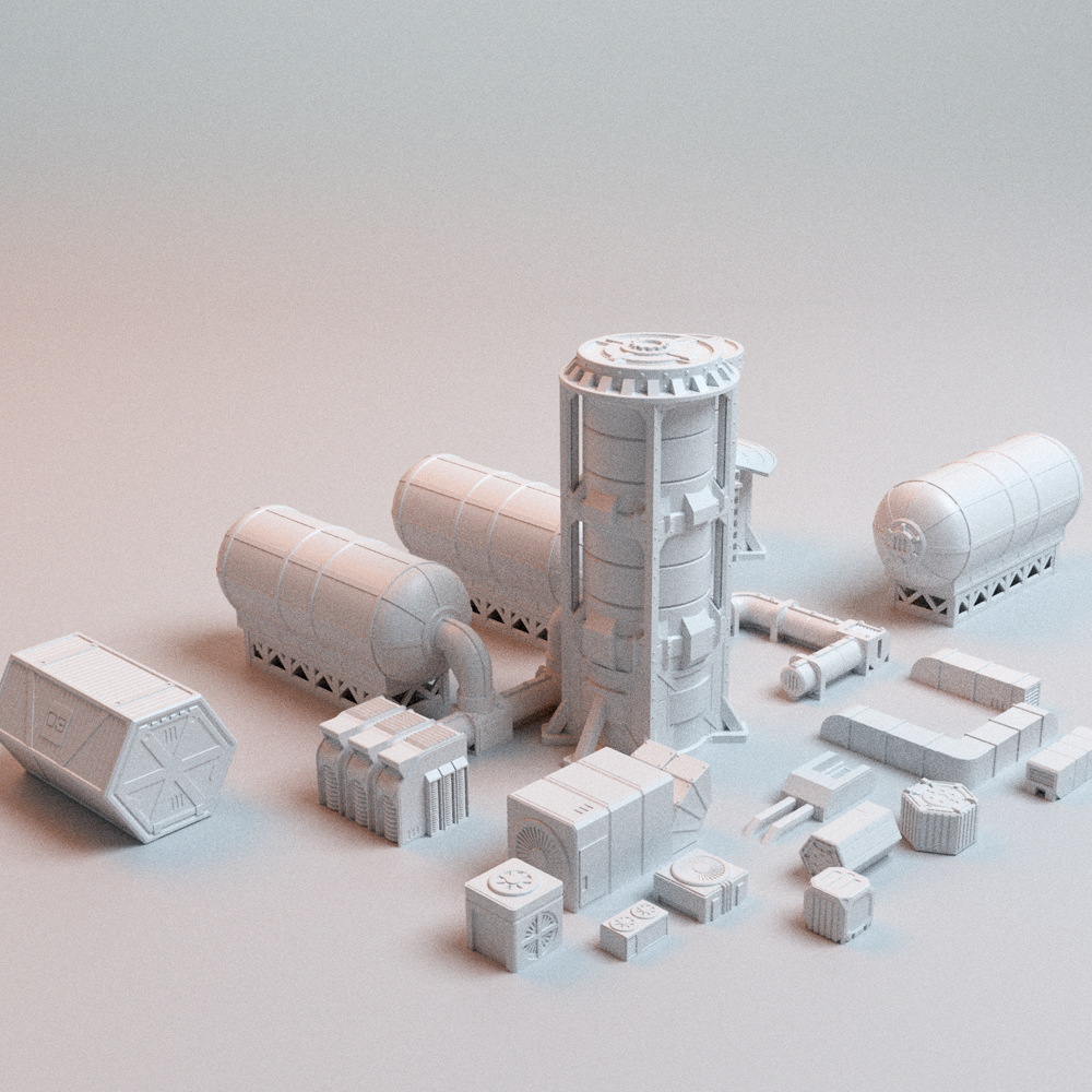 Hope's Reach scatter pack water tower pipeline terrain
