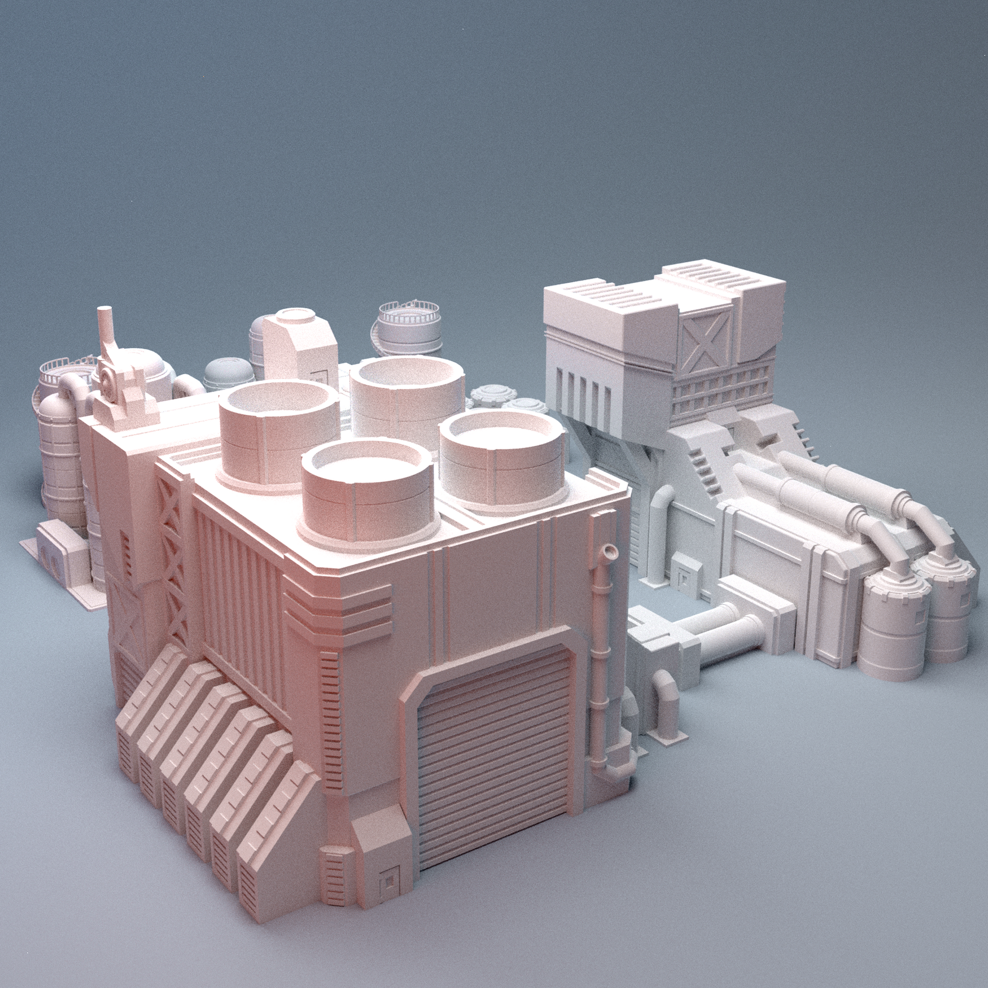 Mecha City Factory Refinery 6mm