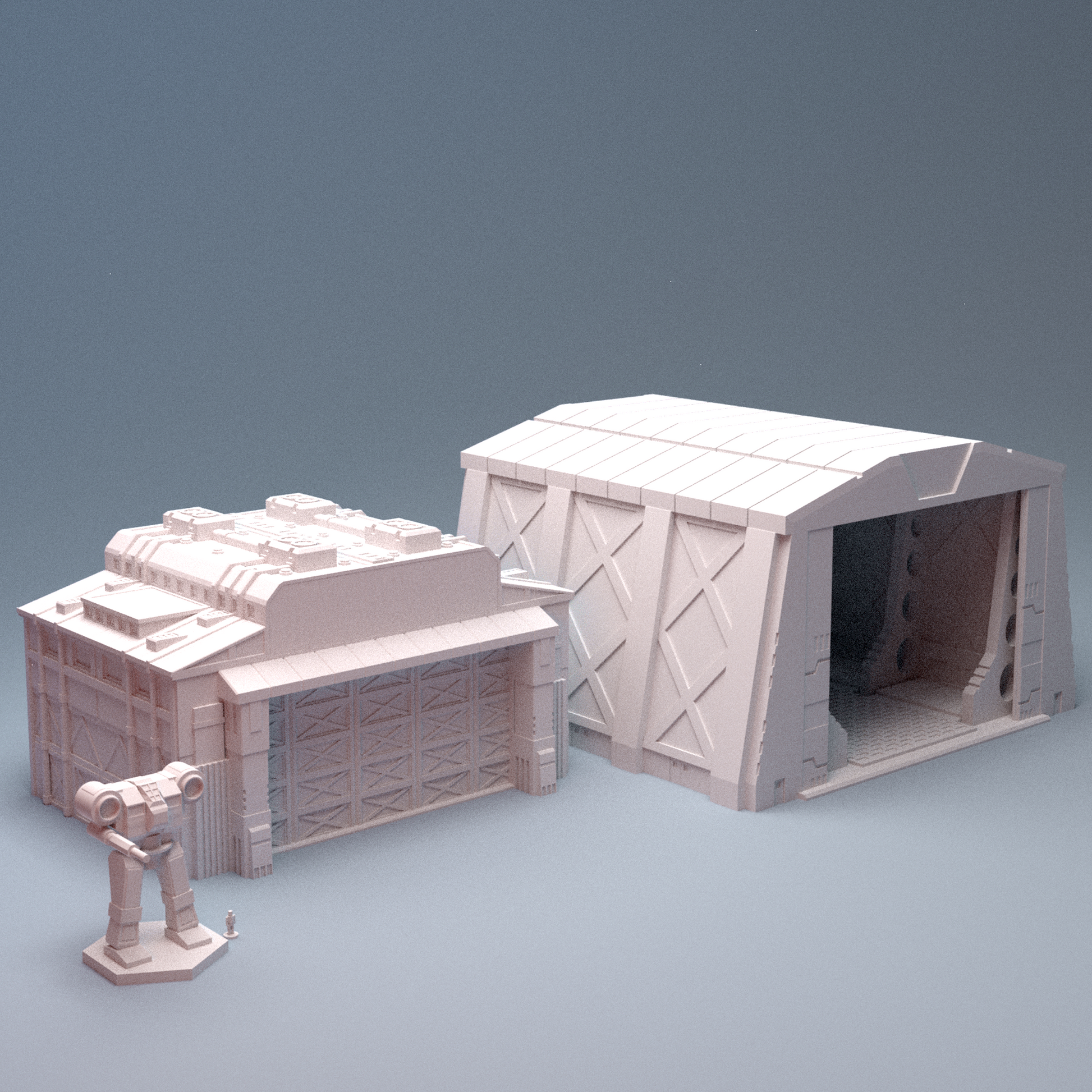 Mecha City Large Hangars 6mm