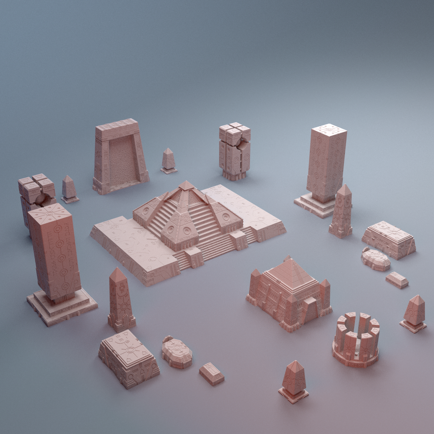 Grimdark NekroWorld sci-fi tomb world terrain bundle 28mm