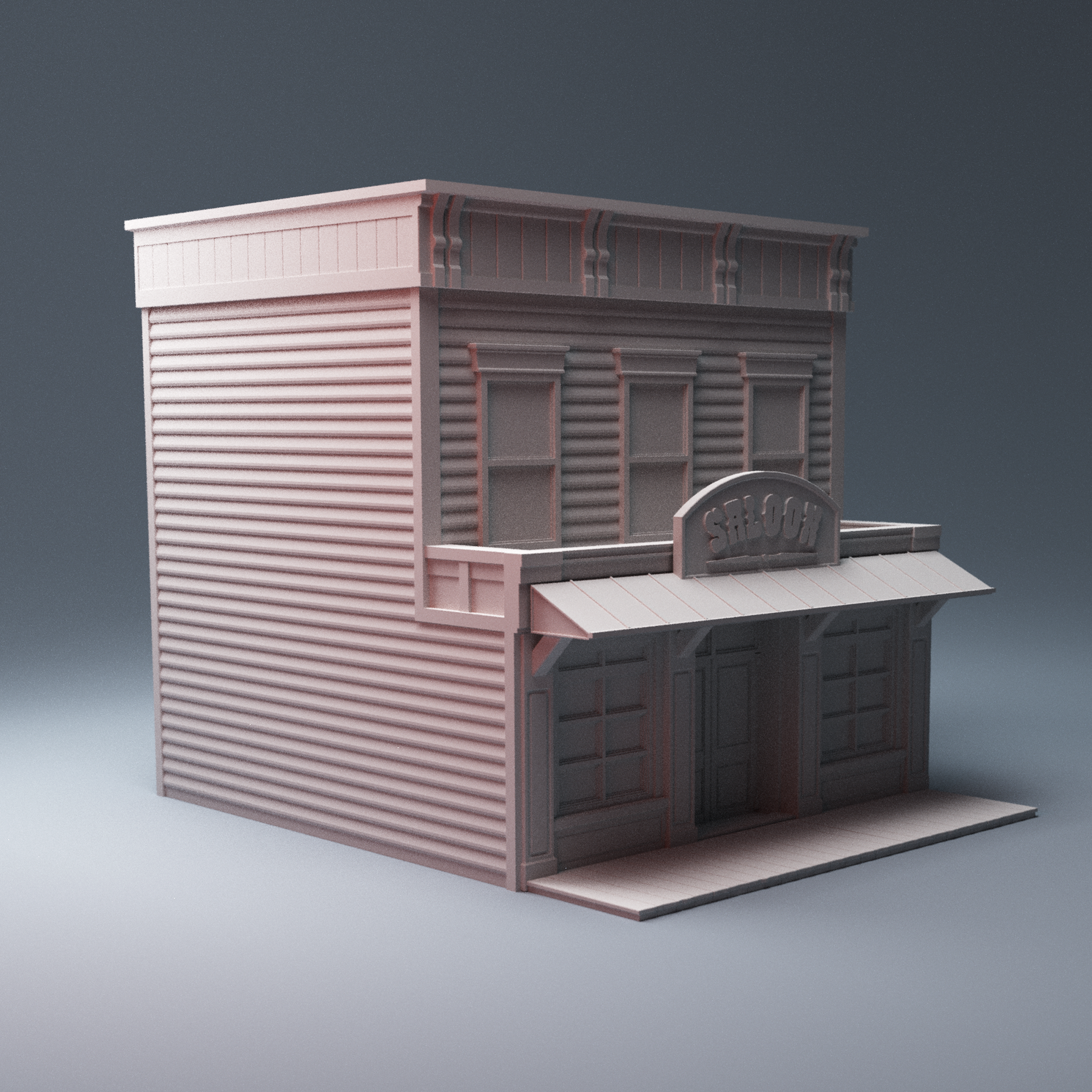 Old West Saloon building rear