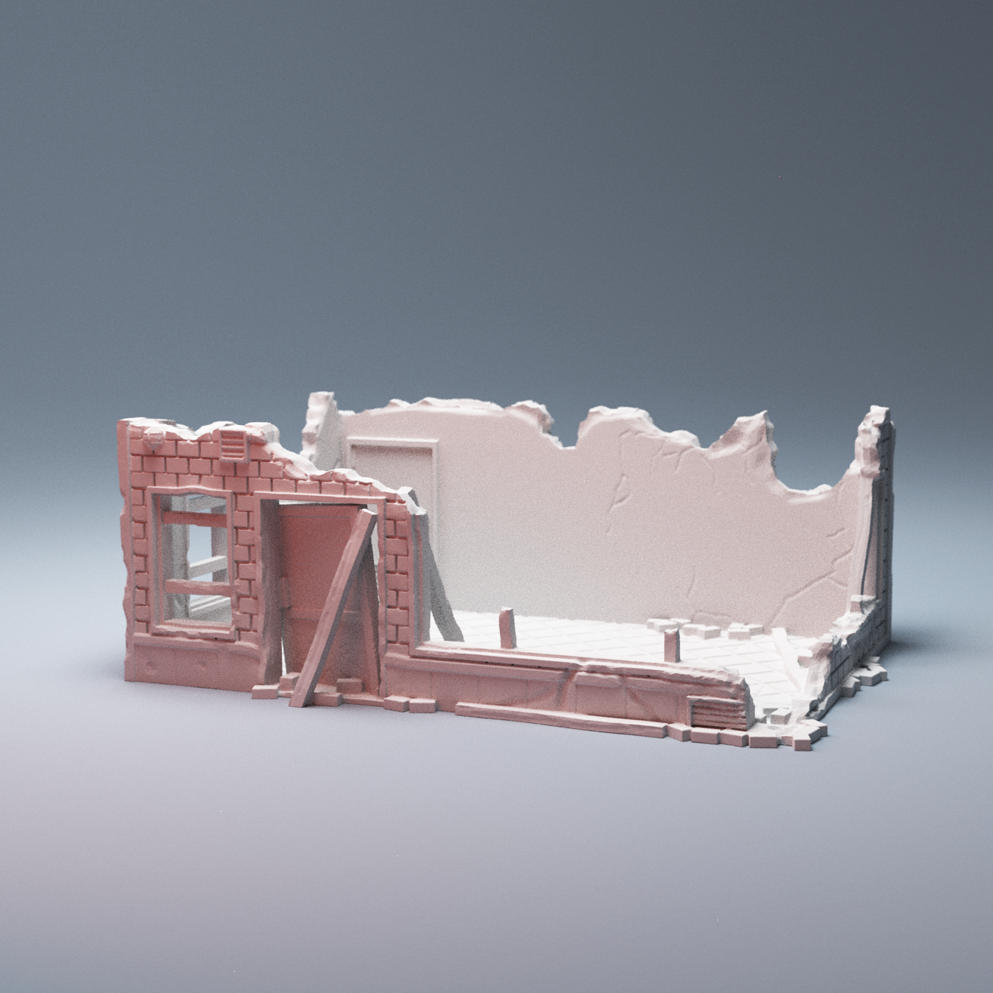 Ruined Donut Shop collapsed roof