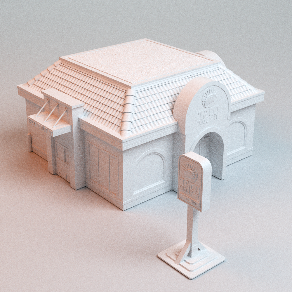Urban Taco Restaurant 28mm terrain