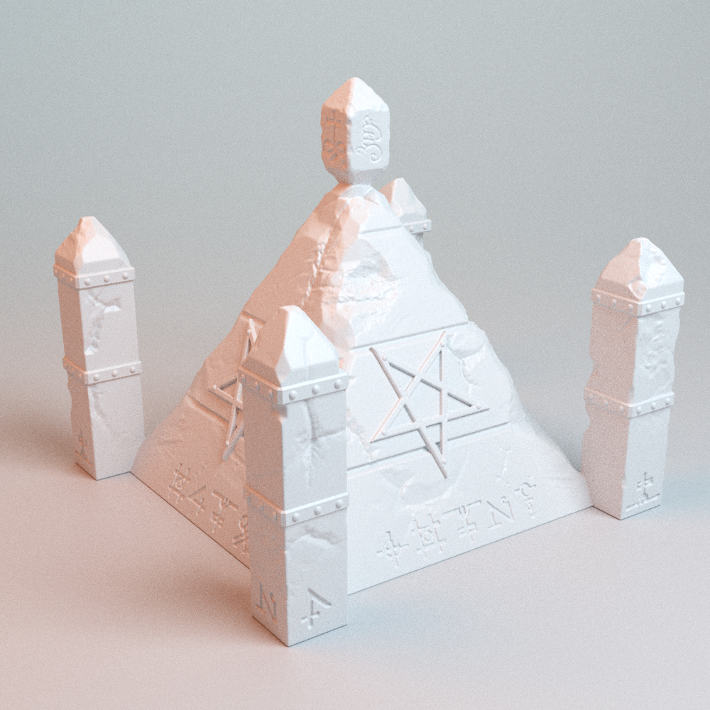 Trench Wars Heretic Pyramid 28mm terrain