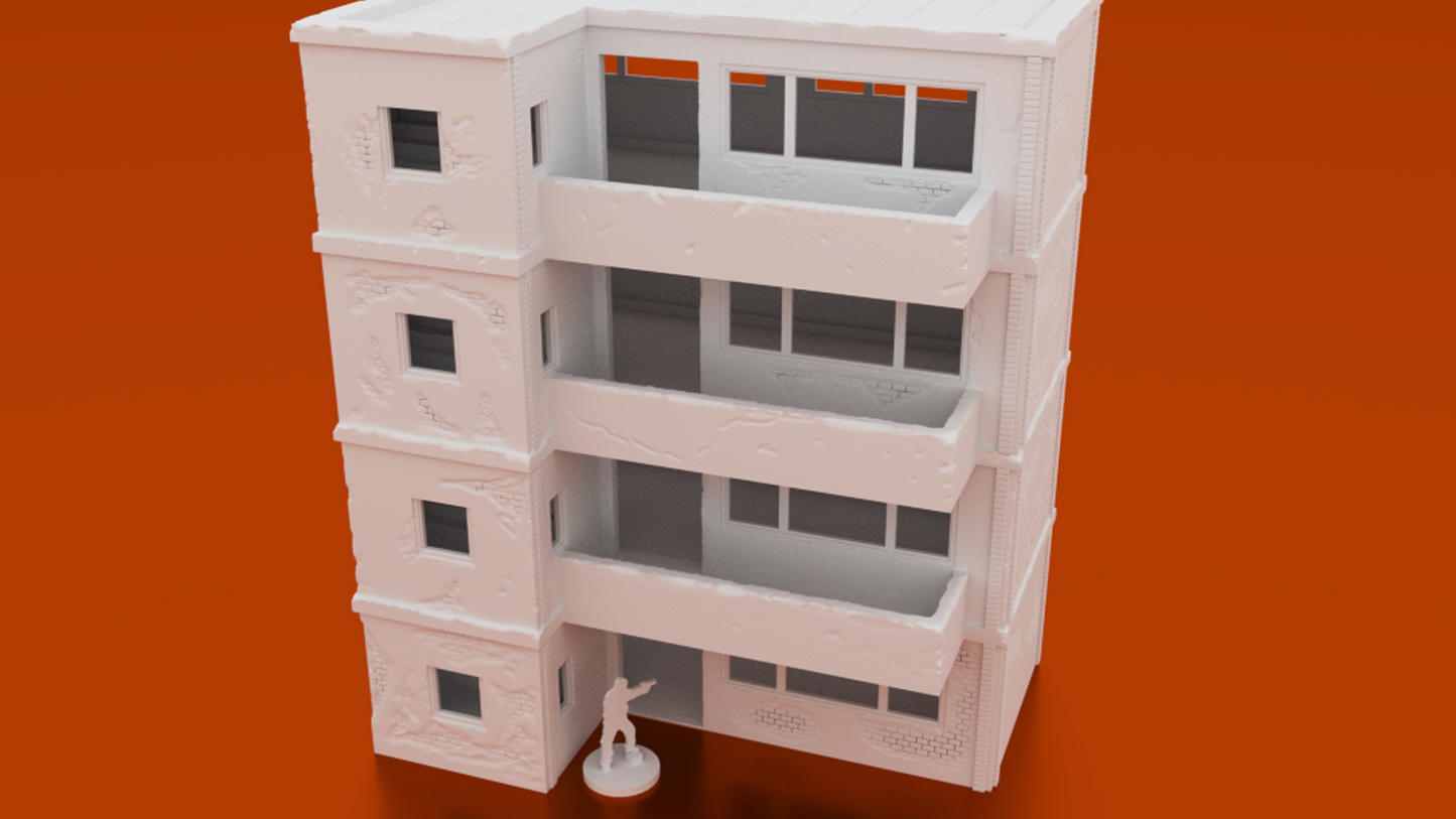 Middle Eastern stackable apartment building