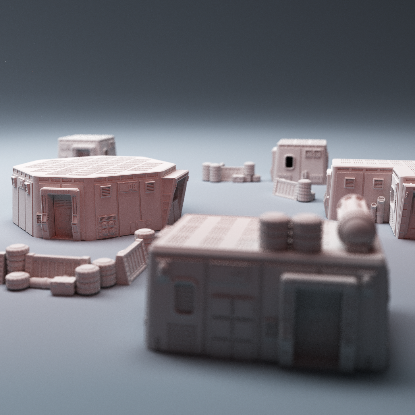 Sci-fi outpost buildings Stargrave terrain