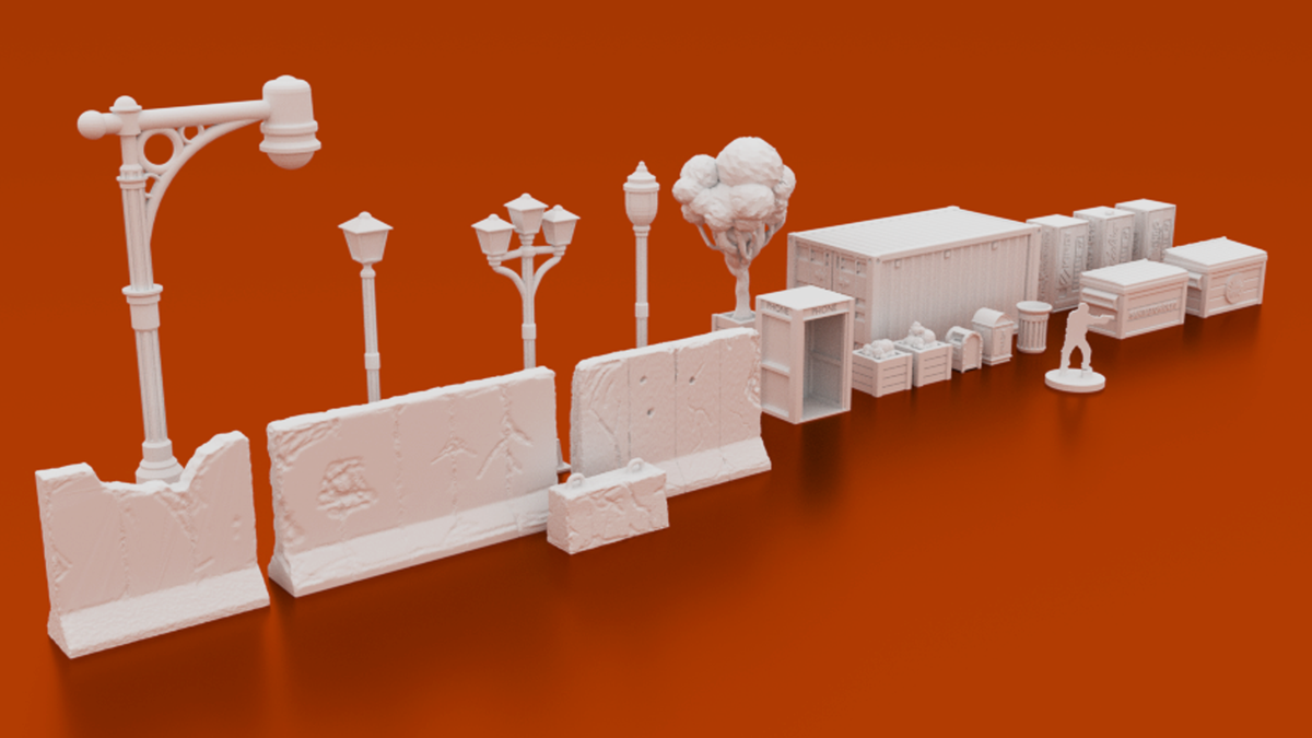 Urban Starter Phase 1 Bundle – 9 Modern City Buildings, Police Station & Scatter - Northern Foundry