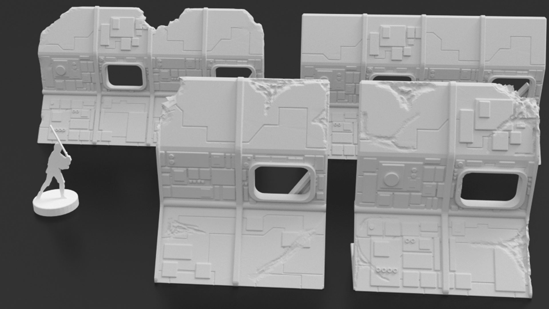 Downed Starship Blocking Terrain