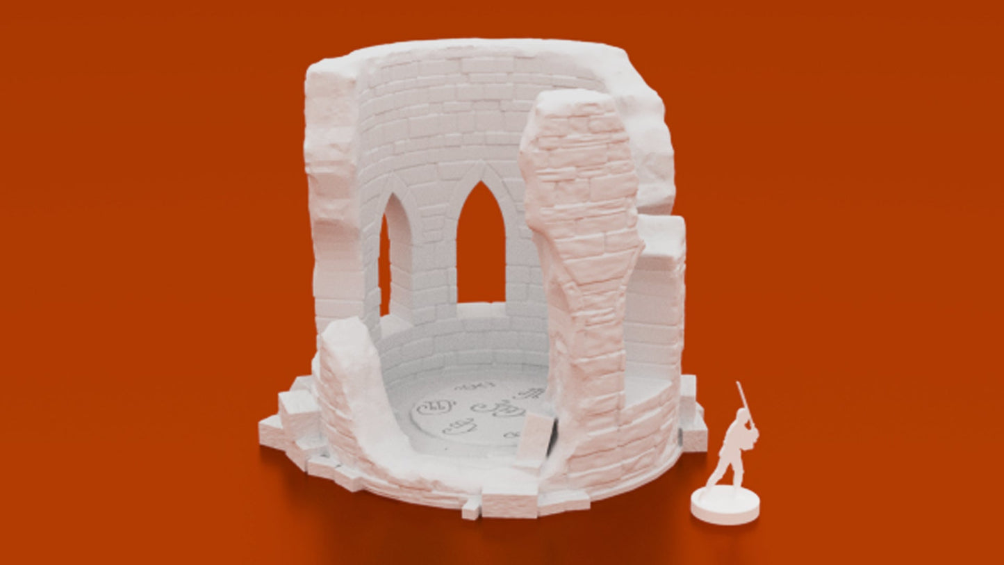 Sigillum Maleficis ruined wizard's tower 28mm fantasy terrain