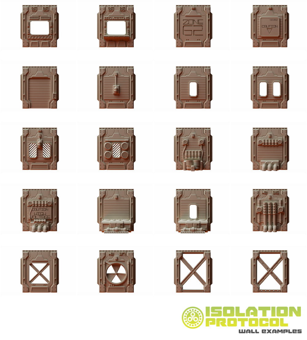 Isolation Protocol modular walls sci-fi terrain