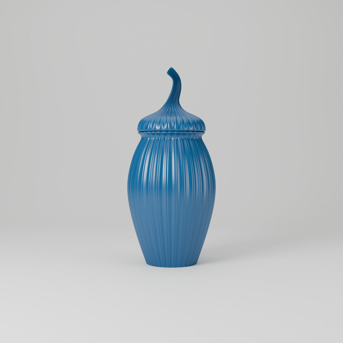 Acorn Ribbed Vase with Lid – Fall Sculptural Decor - Northern Foundry