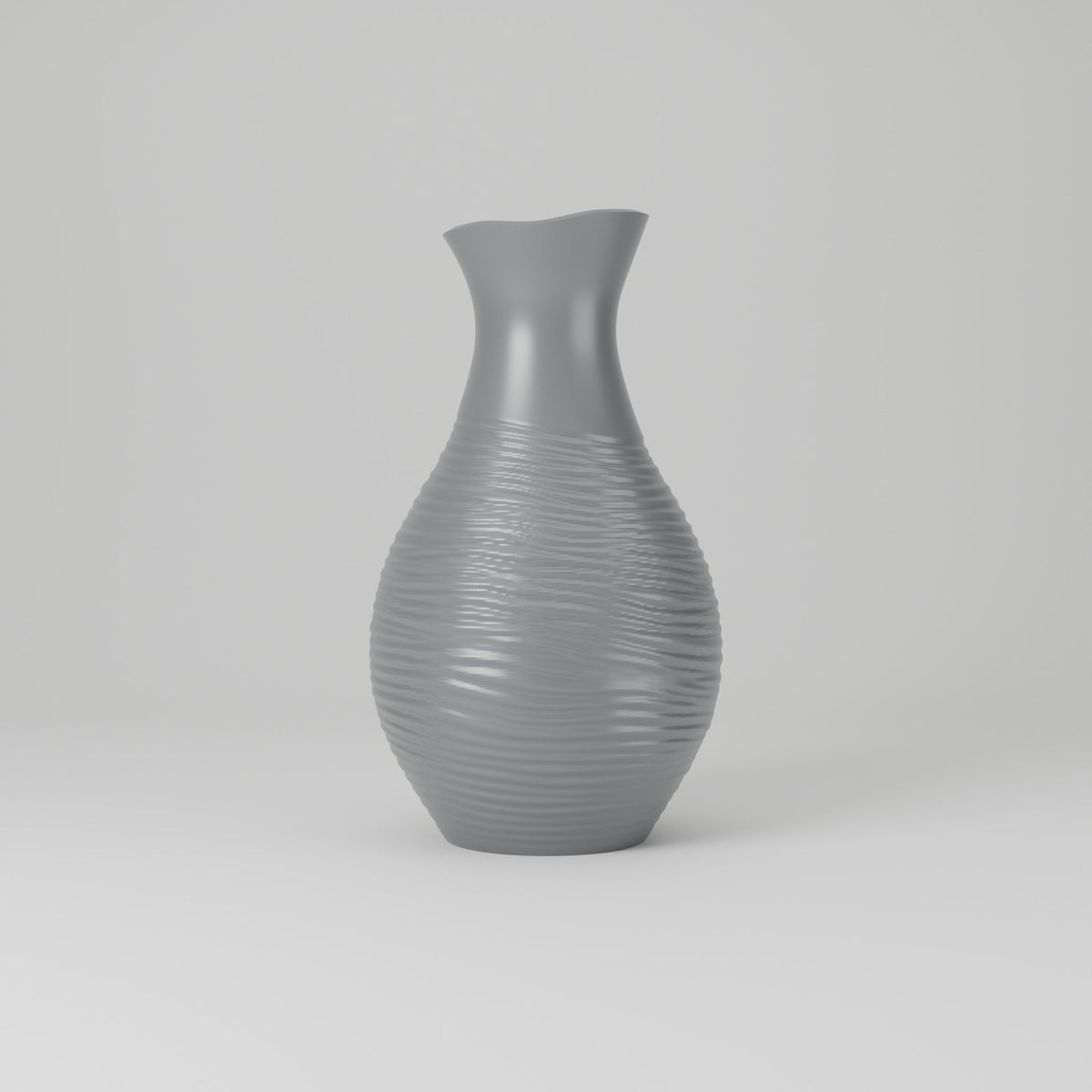 Alba Rippled Flower Vase – Modern Sculptural Vase - Northern Foundry