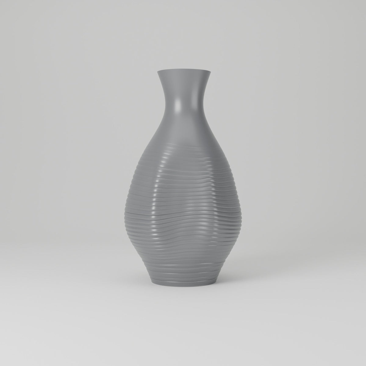 Albano Rippled Bottle Vase – Modern Sculptural Vase - Northern Foundry
