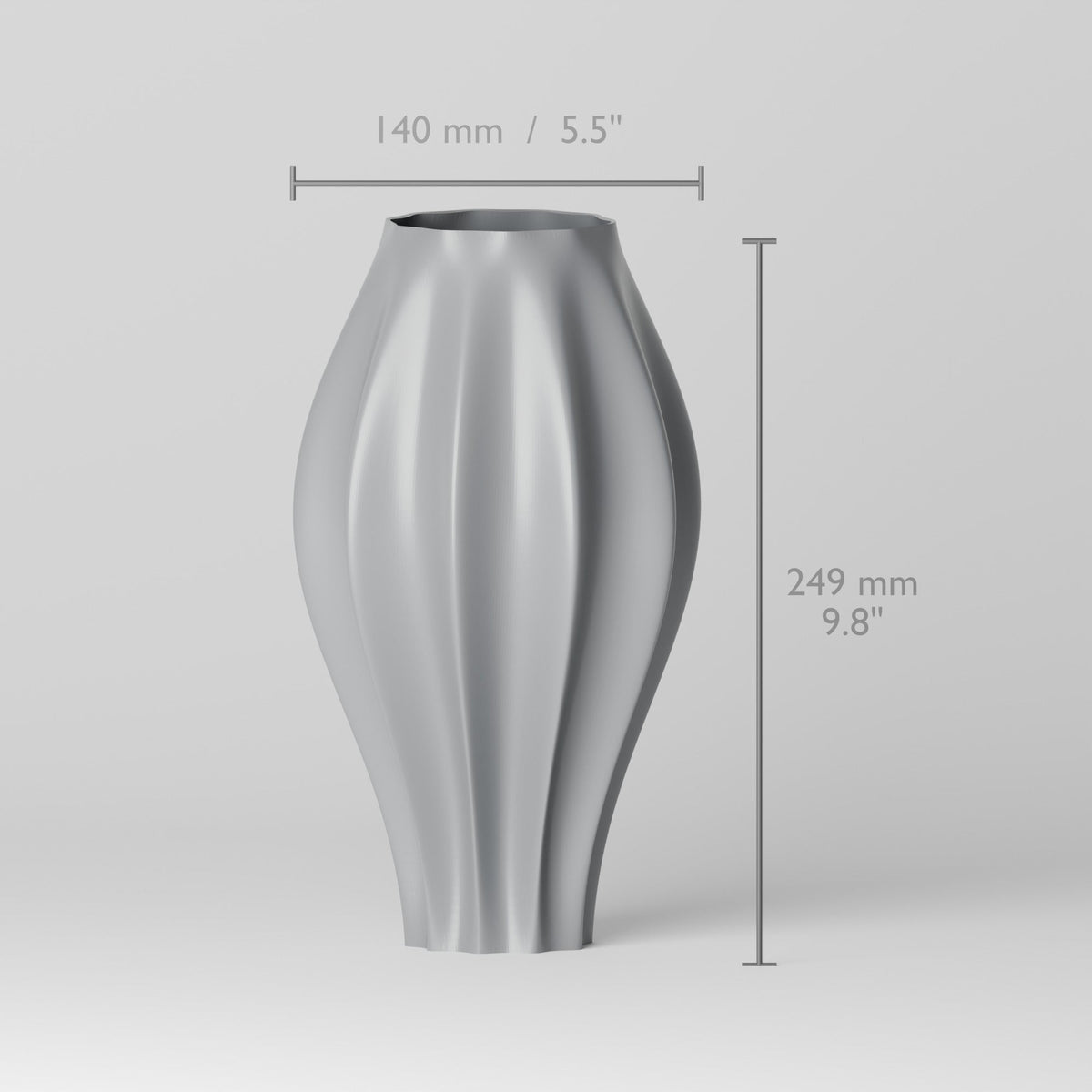 Algo Wavy Flower Vase – Modern Sculptural Vase - Northern Foundry