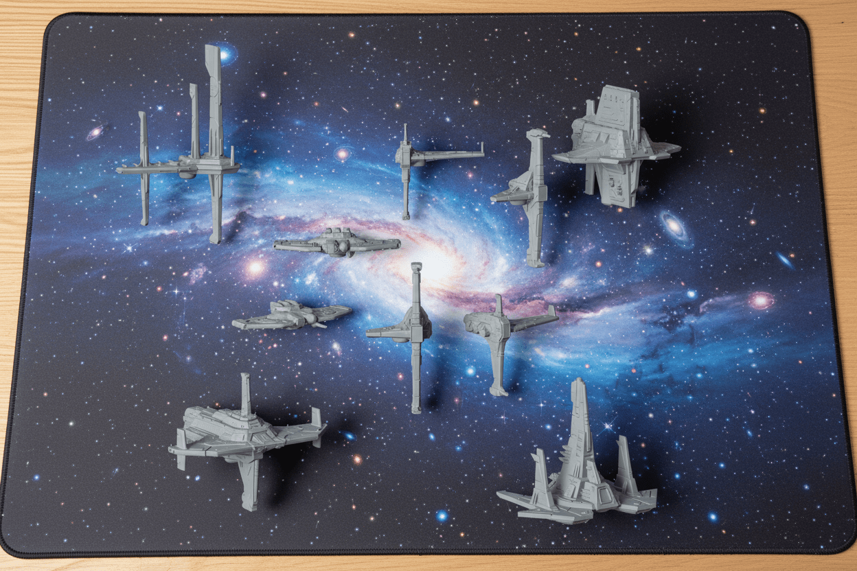 Alliance Carrier Strike Group | Terra Union Space Fleet | Heavy Carriers & Fighter Squadrons | 1:128 Scale Billion Suns Miniatures - Northern Foundry