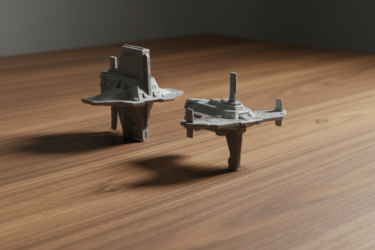 Alliance Carrier Strike Group | Terra Union Space Fleet | Heavy Carriers & Fighter Squadrons | 1:128 Scale Billion Suns Miniatures - Northern Foundry