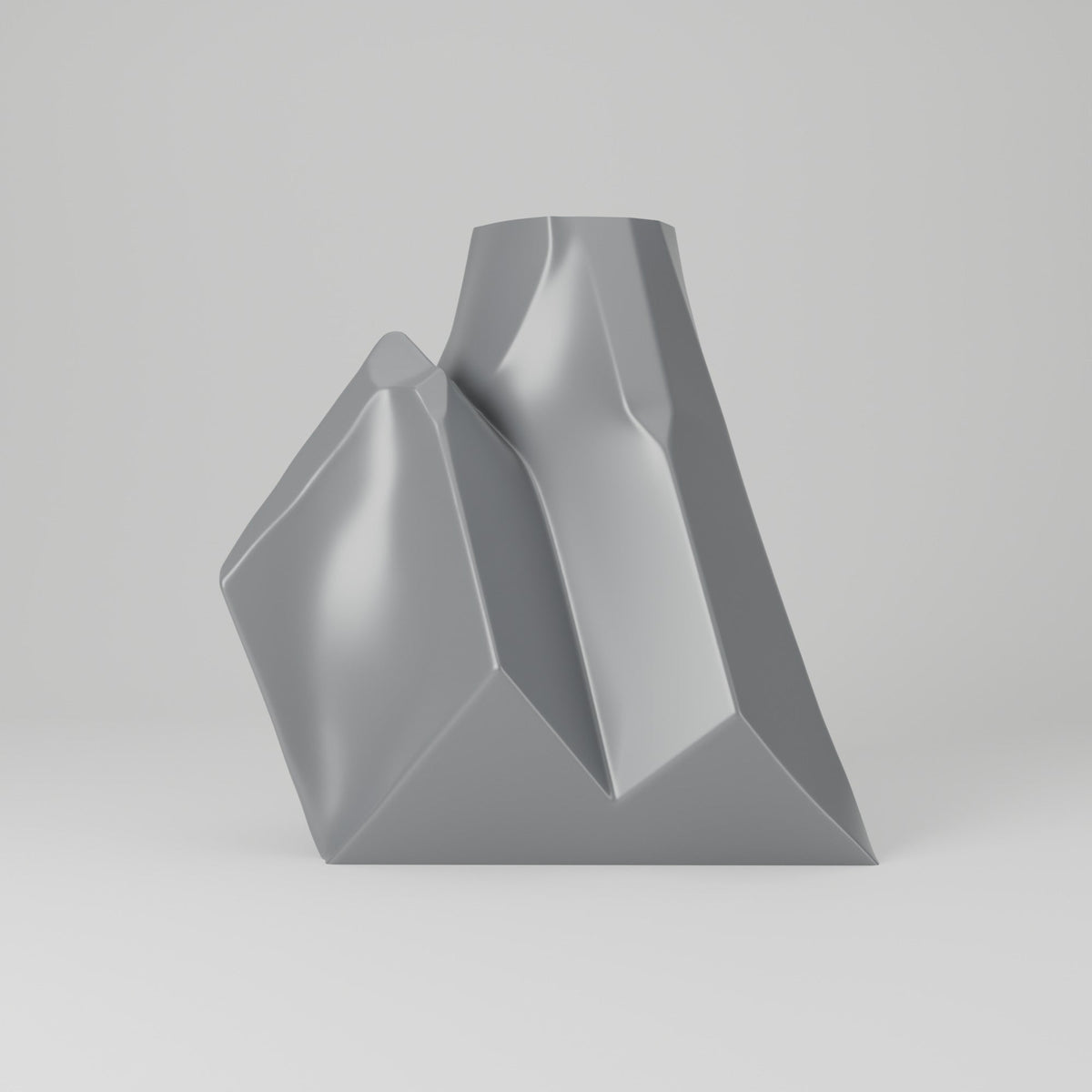 Alpine Peaks Geometric Mountain Vase – Modern Sculptural Vase - Northern Foundry