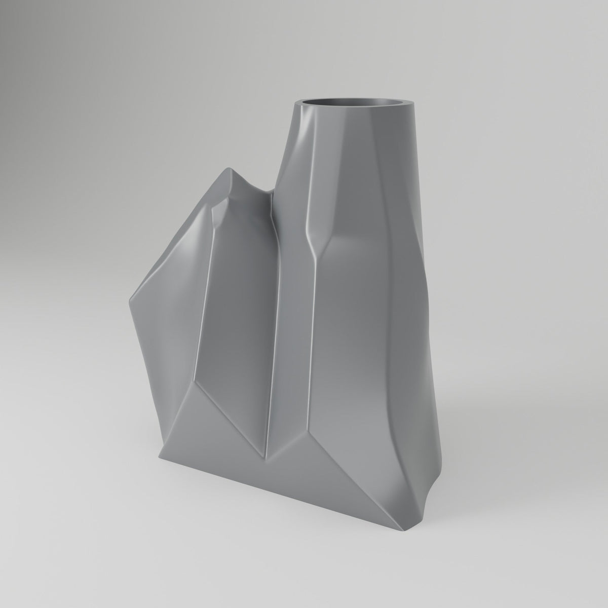 Alpine Peaks Geometric Mountain Vase – Modern Sculptural Vase - Northern Foundry
