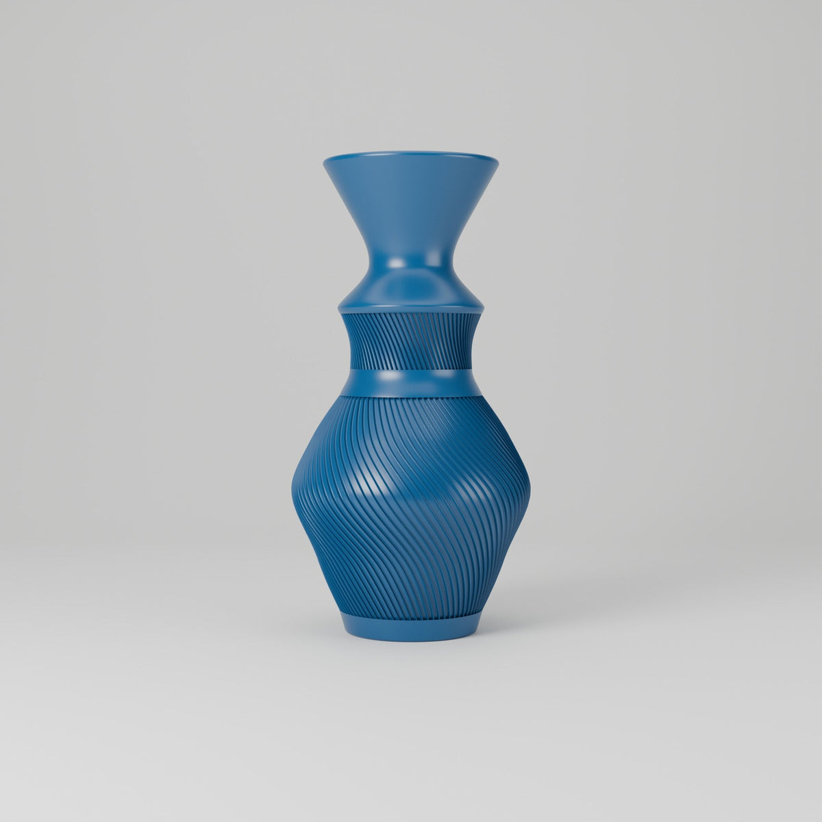 Alviano Spiral Textured Vase – Modern Sculptural Vase - Northern Foundry