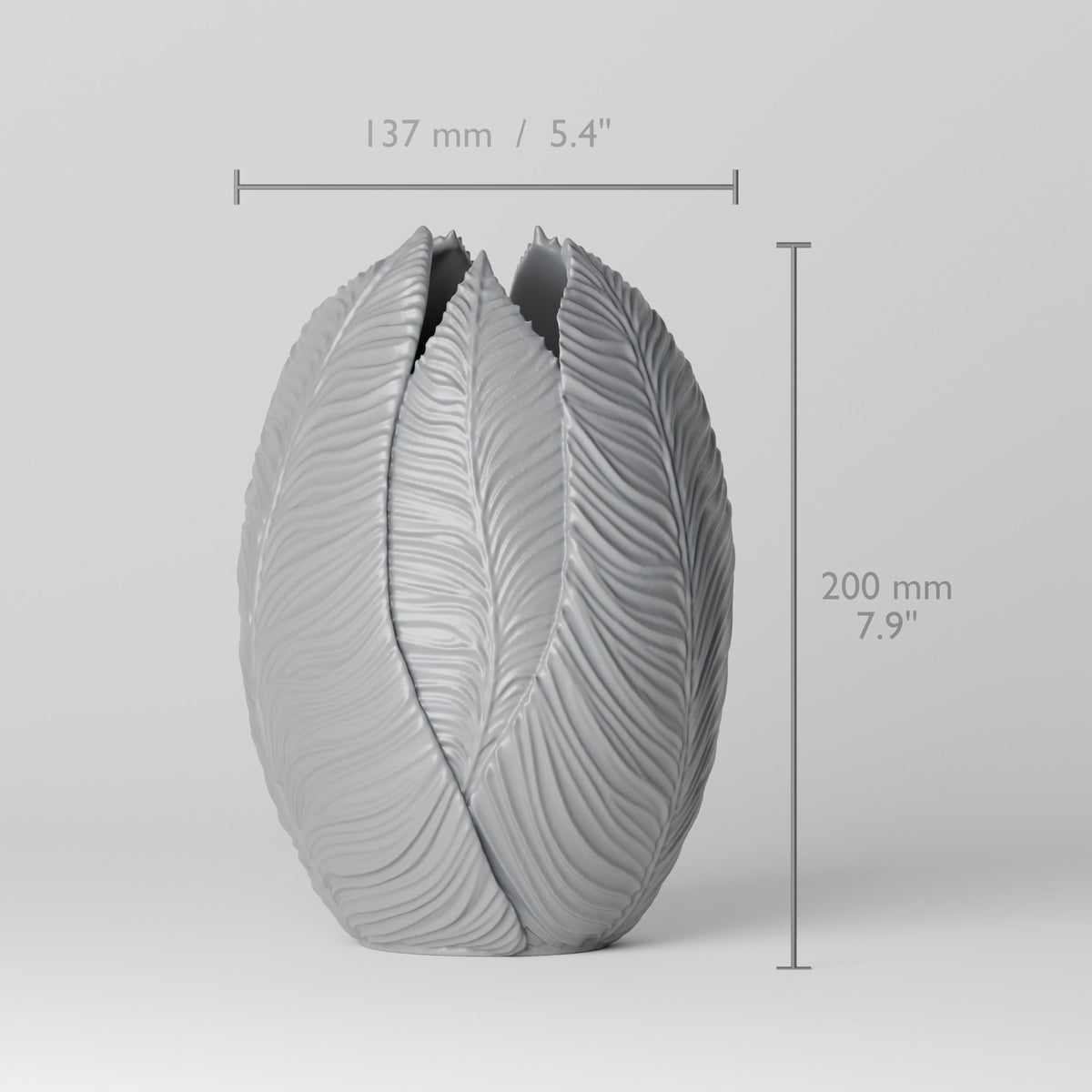 Apulia Leaf Flower Vase – Modern Sculptural Vase - Northern Foundry