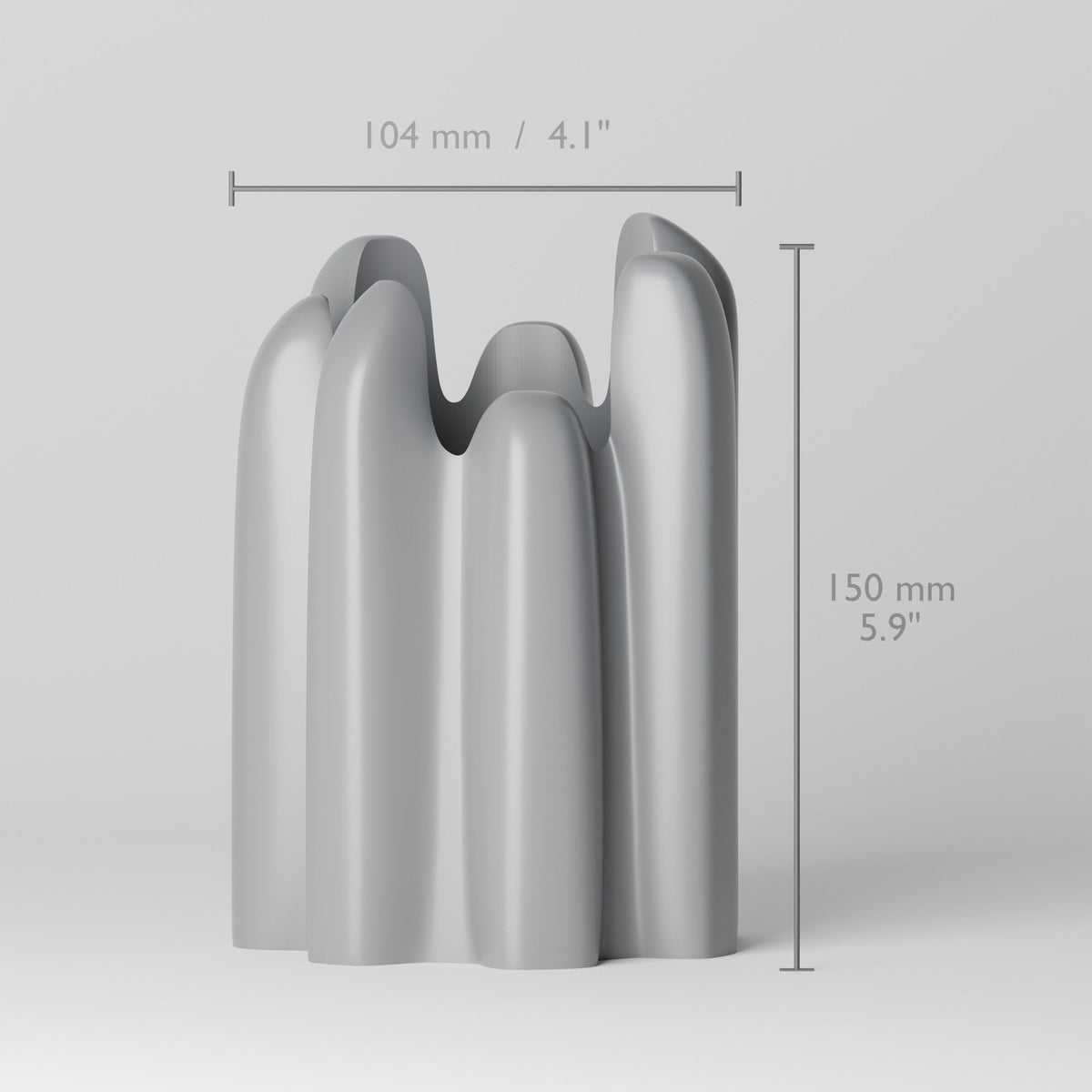 Arco Tube Flower Vase – Modern Sculptural Vase - Northern Foundry