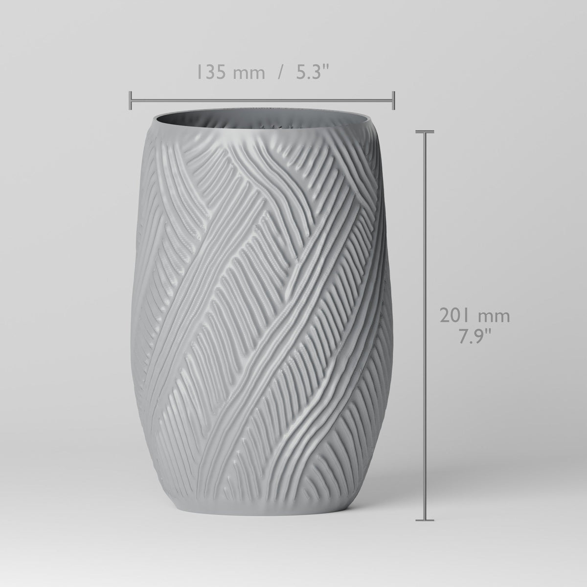 Argentera Woven Texture Vase – Modern Sculptural Vase - Northern Foundry