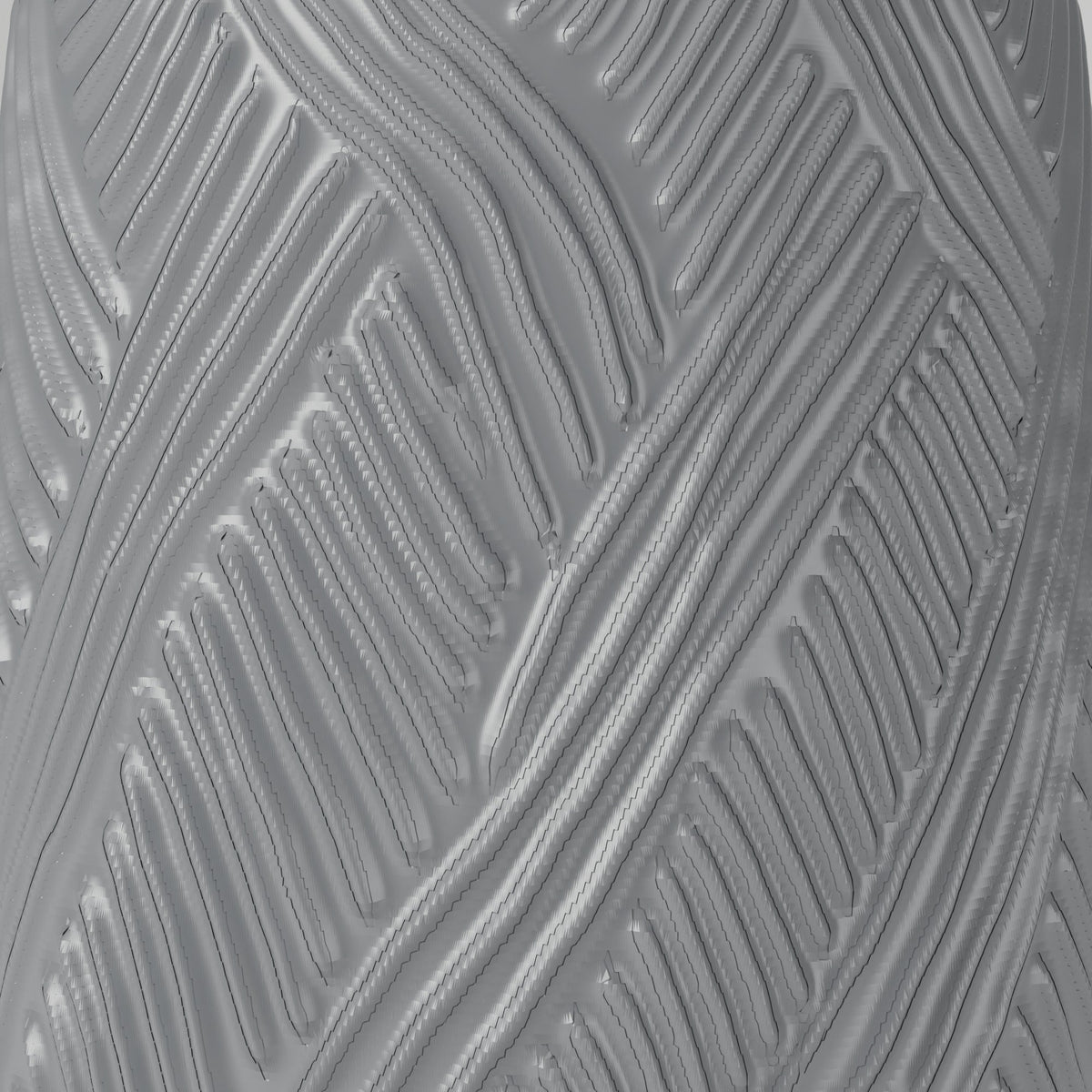 Argentera Woven Texture Vase – Modern Sculptural Vase - Northern Foundry